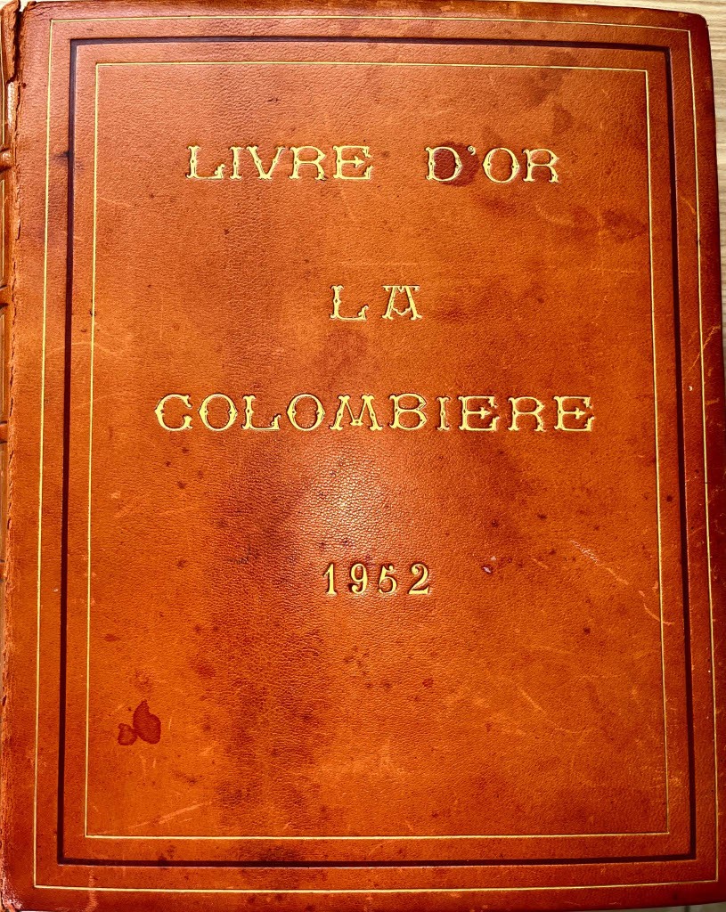 LIVRE D'OR LA COLOMBIERE ABREST 1952